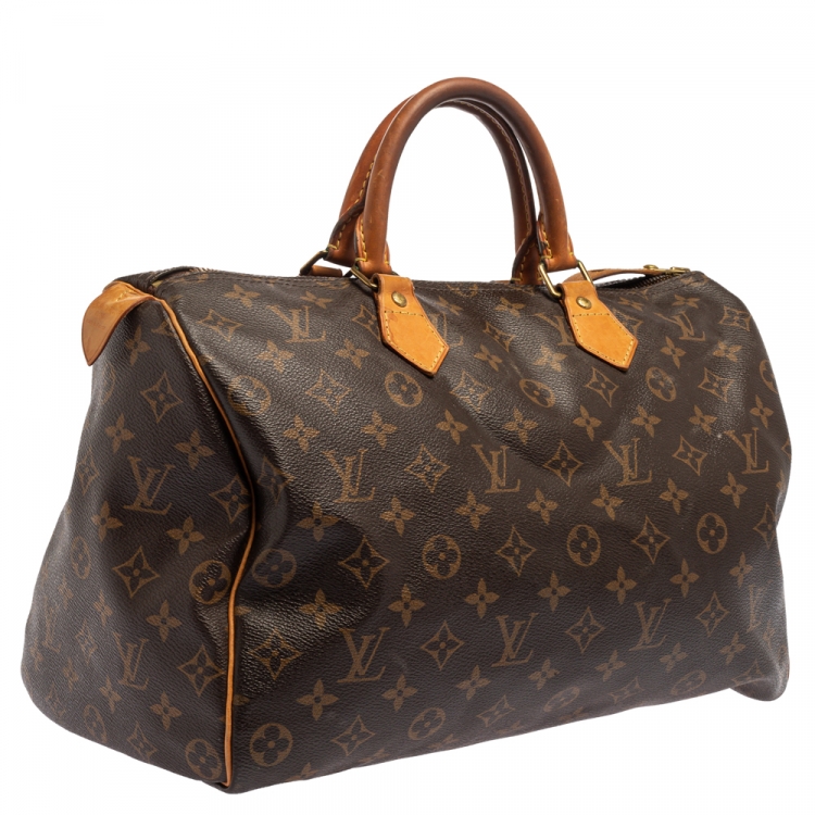 Pre Owned Louis Vuitton Monogram Canvas Speedy 35 Bag