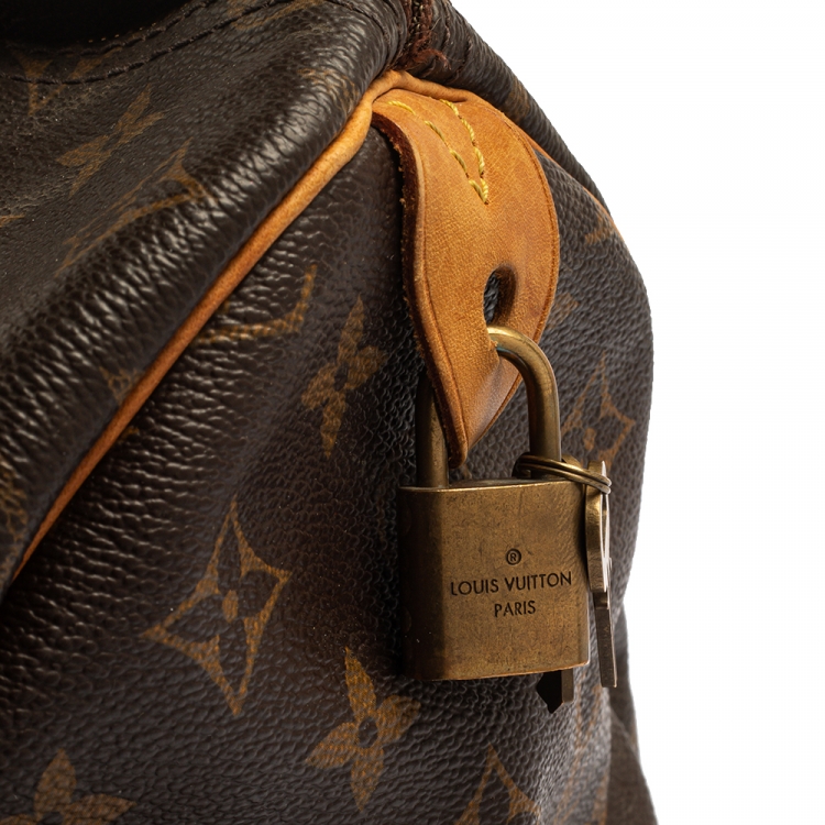 Pre Owned Louis Vuitton Monogram Canvas Speedy 35 Bag