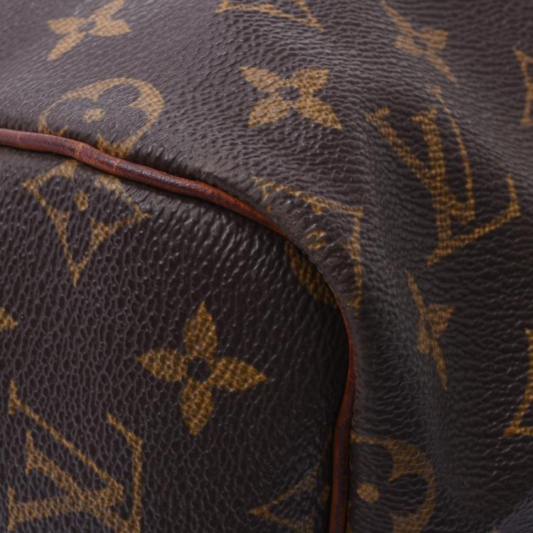Pre Owned Louis Vuitton Brown Monogram Canvas Keepall Bandouliere 55 Bag