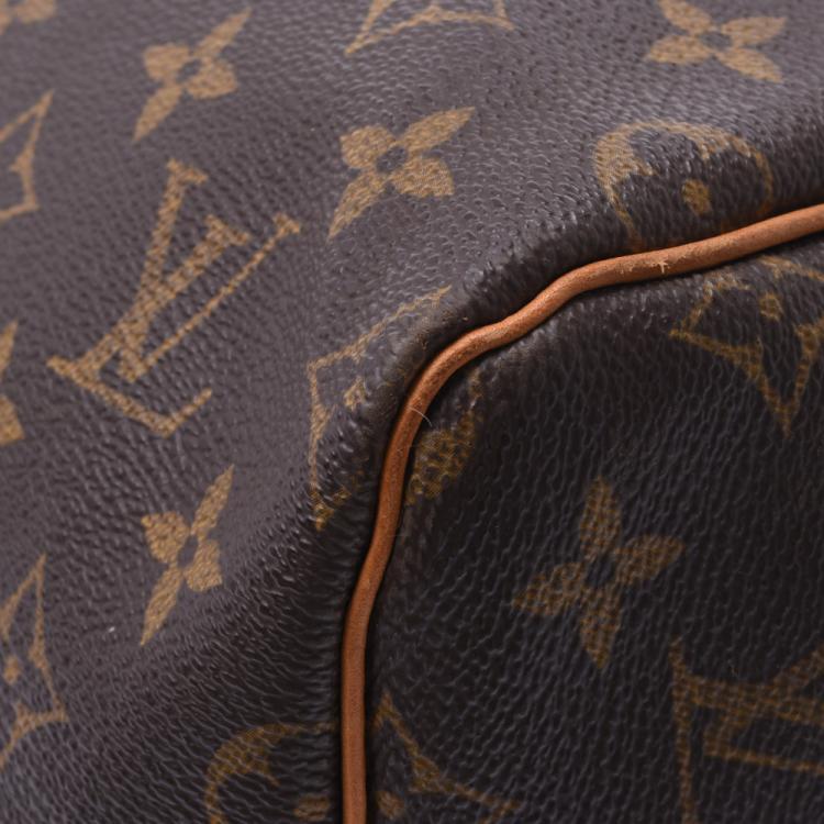 Pre Owned Louis Vuitton Brown Monogram Canvas Keepall Bandouliere 55 Bag