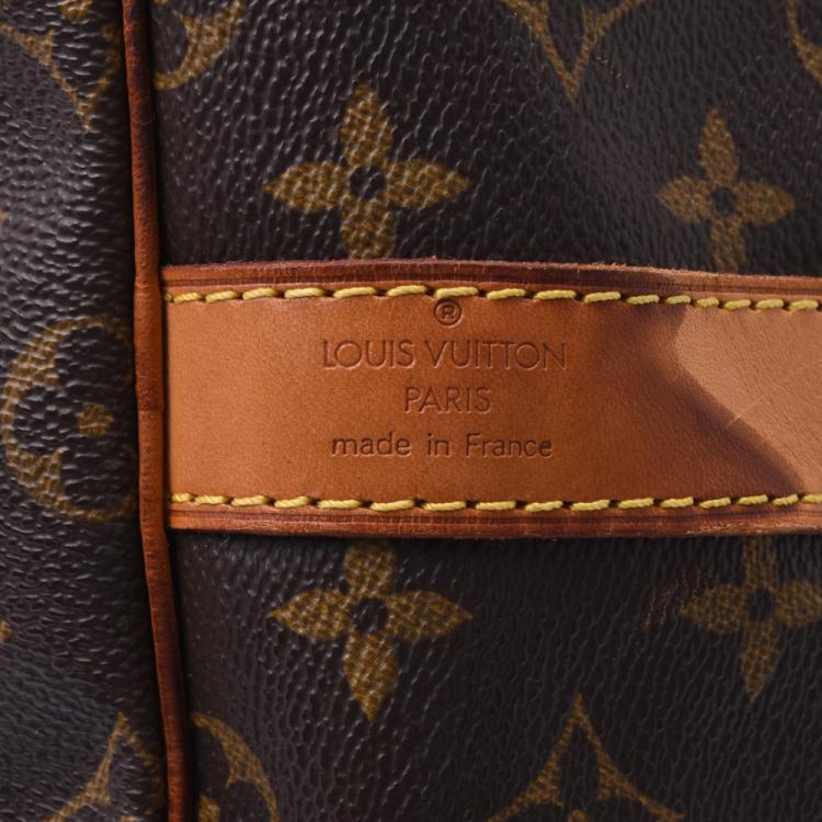 Pre Owned Louis Vuitton Brown Monogram Canvas Keepall Bandouliere 55 Bag