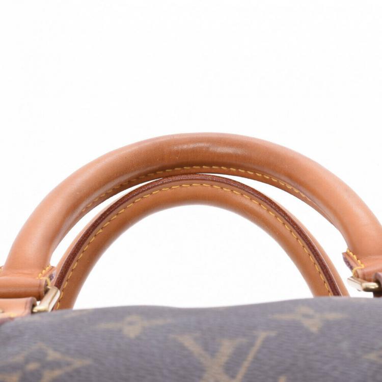 Pre Owned Louis Vuitton Brown Monogram Canvas Keepall Bandouliere 55 Bag