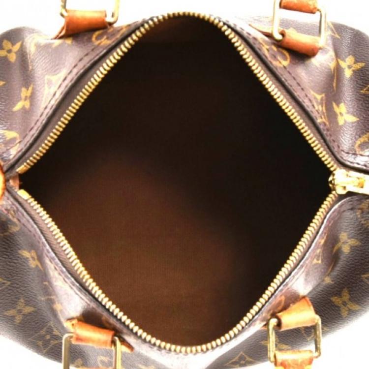 Pre Owned Louis Vuitton Monogram Canvas Speedy 25 City Bag