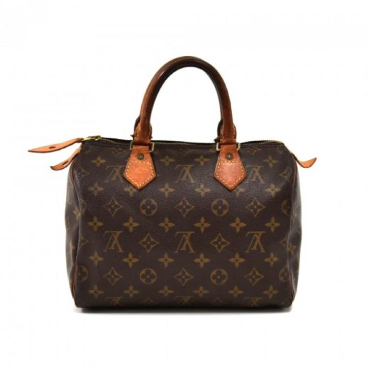 Pre Owned Louis Vuitton Monogram Canvas Speedy 25 City Bag