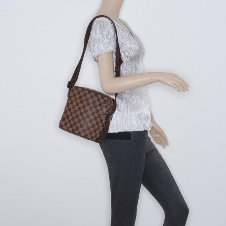 Auth Louis Vuitton Damier Olav PM N41442 Women's Shoulder Bag