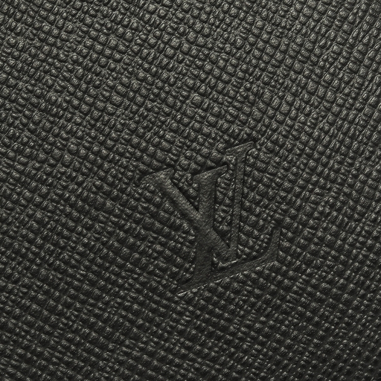 Pre Owned Louis Vuitton Black Taiga Leather Serviette Robusto 2 Business Briefcase Bag