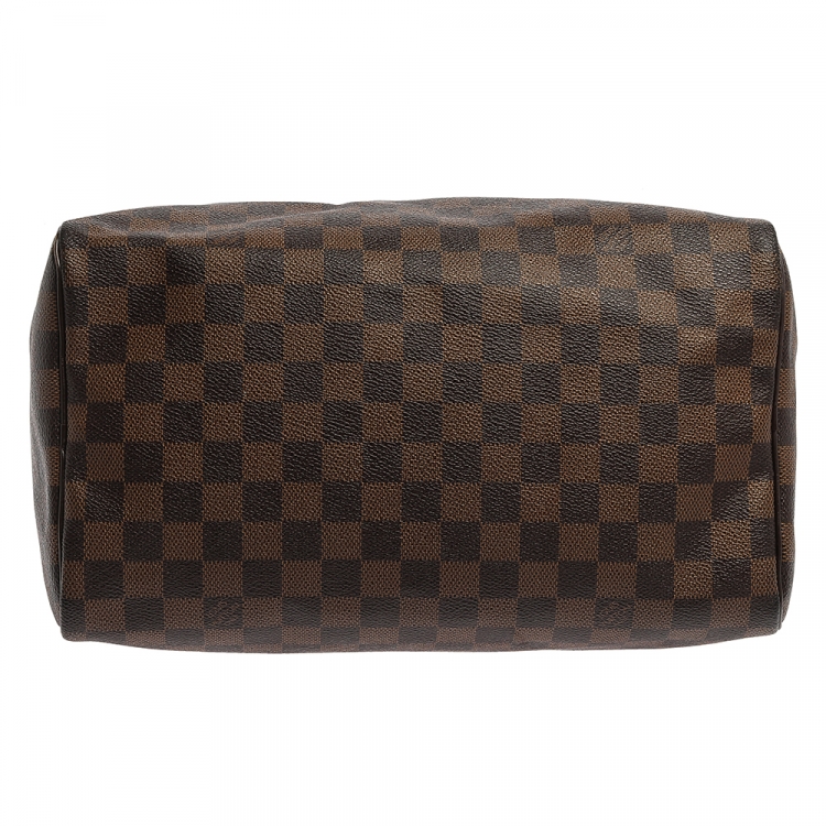 Pre Owned Louis Vuitton Damier Ebene Canvas Speedy 30 Bag