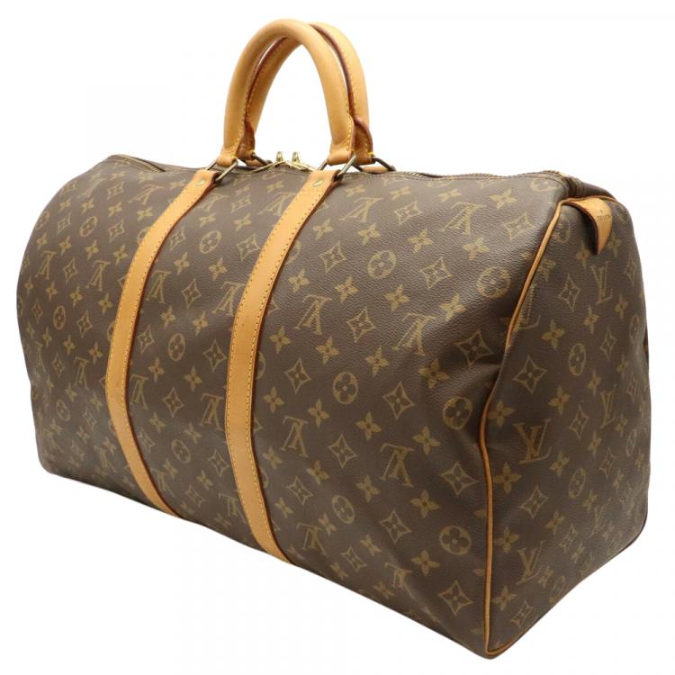 Pre Owned Louis Vuitton Monogram Canvas Keepall 50 Bag