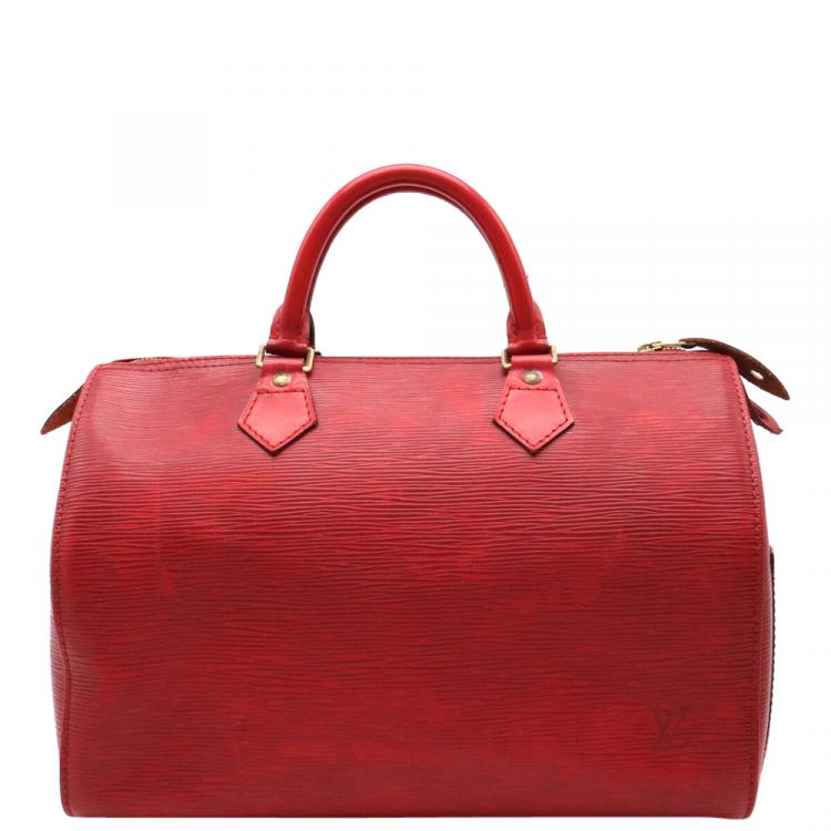 Louis Vuitton Epi Speedy 30 - Red Handle Bags, Handbags