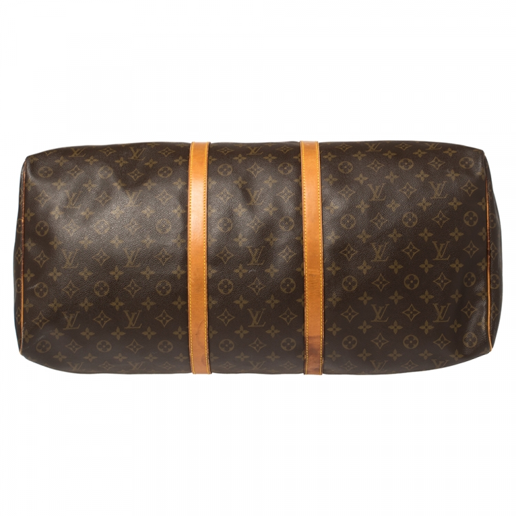 Pre Owned Louis Vuitton Monogram Canvas Keepall 60 Bag