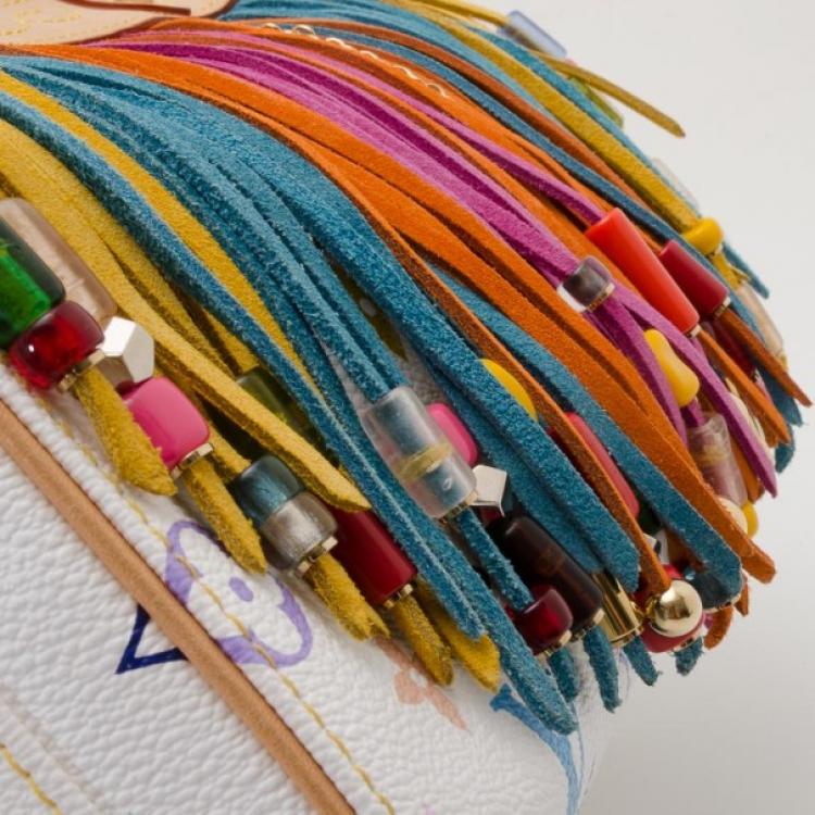 Pre Owned Louis Vuitton Limited Edition Multicolore Fringe Speedy 25 Satchel Handbag 
