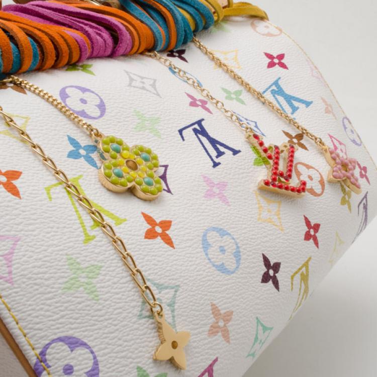 Pre Owned Louis Vuitton Limited Edition Multicolore Fringe Speedy 25 Satchel Handbag 