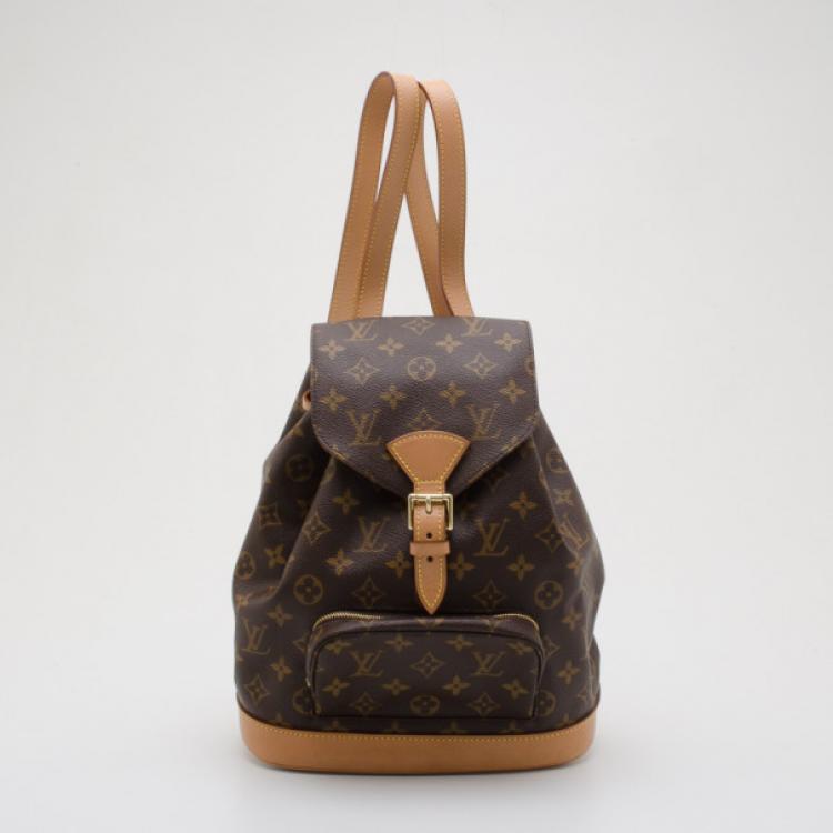 Louis Vuitton Vintage Monogram Montsouris PM Backpack - Brown