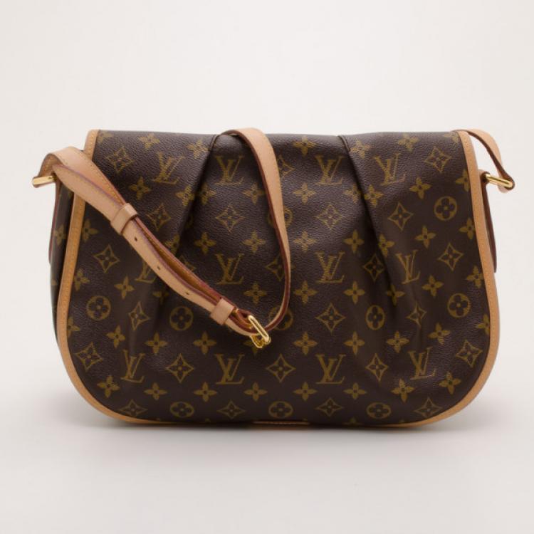 Louis Vuitton Menilmontant MM Crossbody Monogram Canvas Handbag Messenger LV  Bag