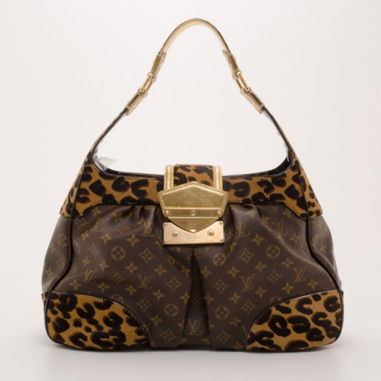 Louis Vuitton Monogram Leopard Polly Hobo Louis Vuitton