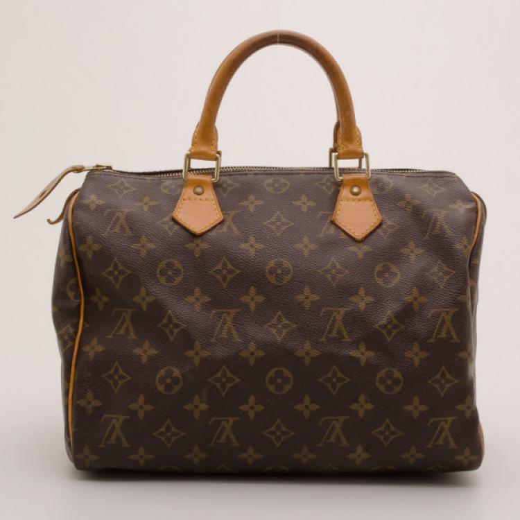 Pre Owned Louis Vuitton Monogram Speedy 30 