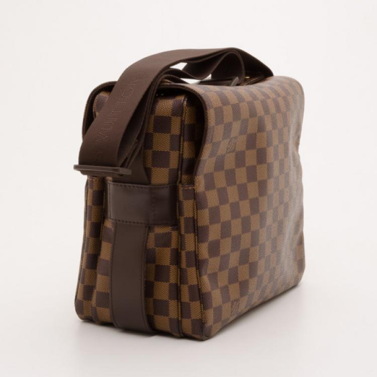 Pre Owned Louis Vuitton Damier Ebene Naviglio Messenger 