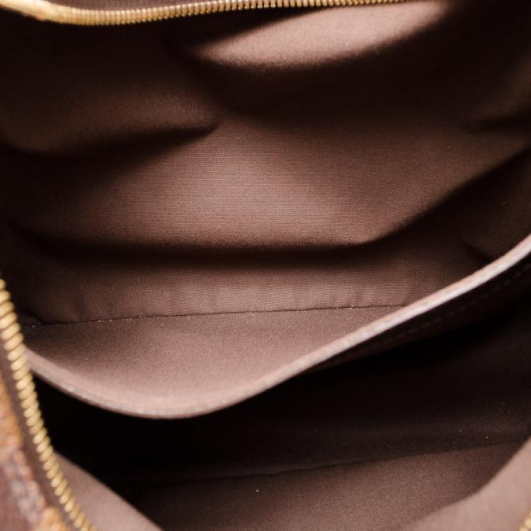 Pre Owned Louis Vuitton Damier Ebene Naviglio Messenger 