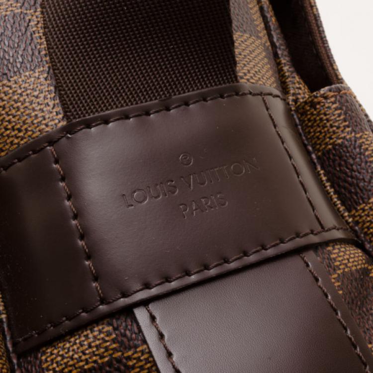Pre Owned Louis Vuitton Damier Ebene Naviglio Messenger 