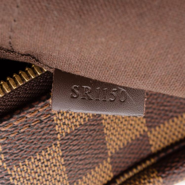 Pre Owned Louis Vuitton Damier Ebene Naviglio Messenger 