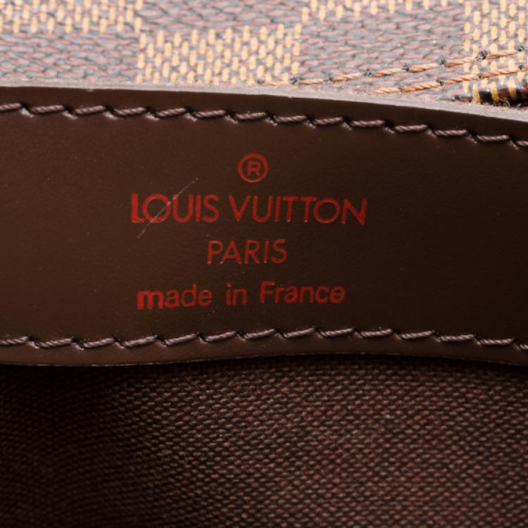 Pre Owned Louis Vuitton Damier Ebene Naviglio Messenger 