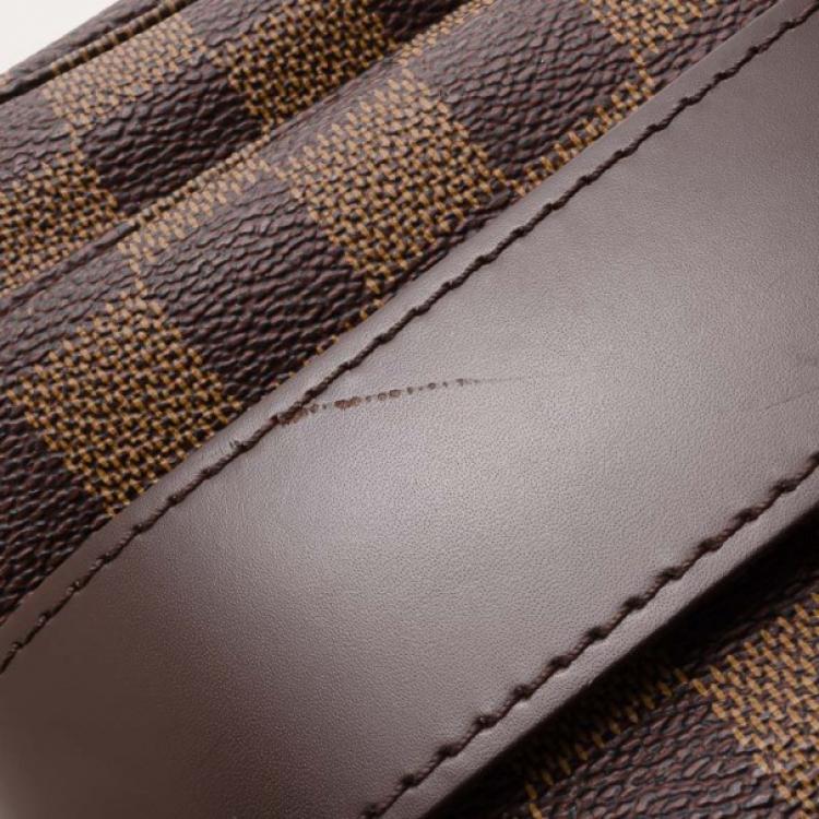 Pre Owned Louis Vuitton Damier Ebene Naviglio Messenger 