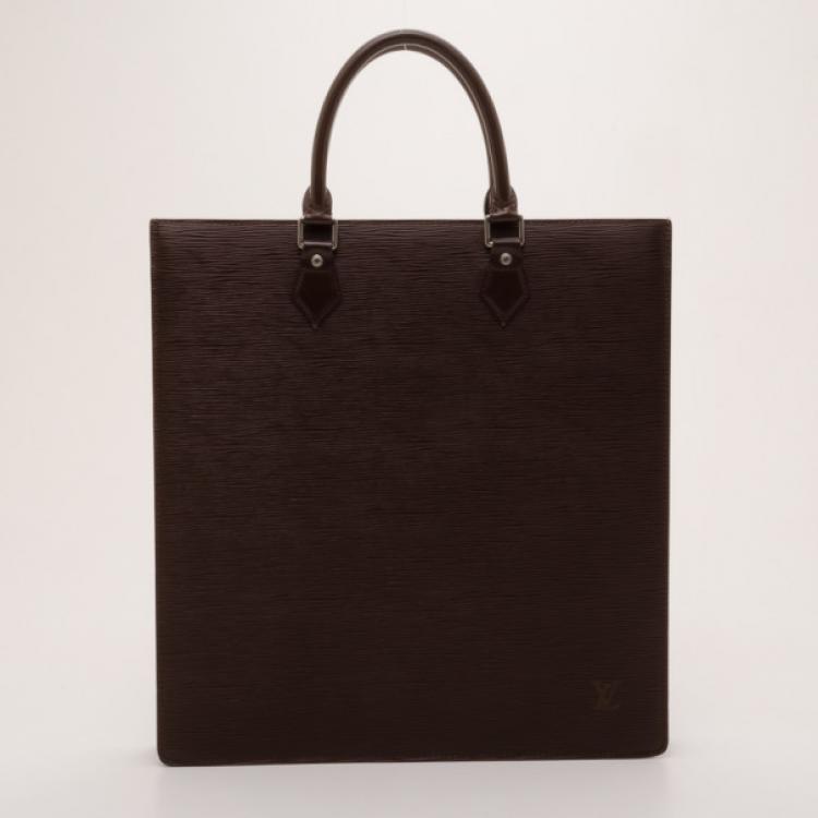 Louis Vuitton Dark Brown Epi Leather Sac Plat Tote
