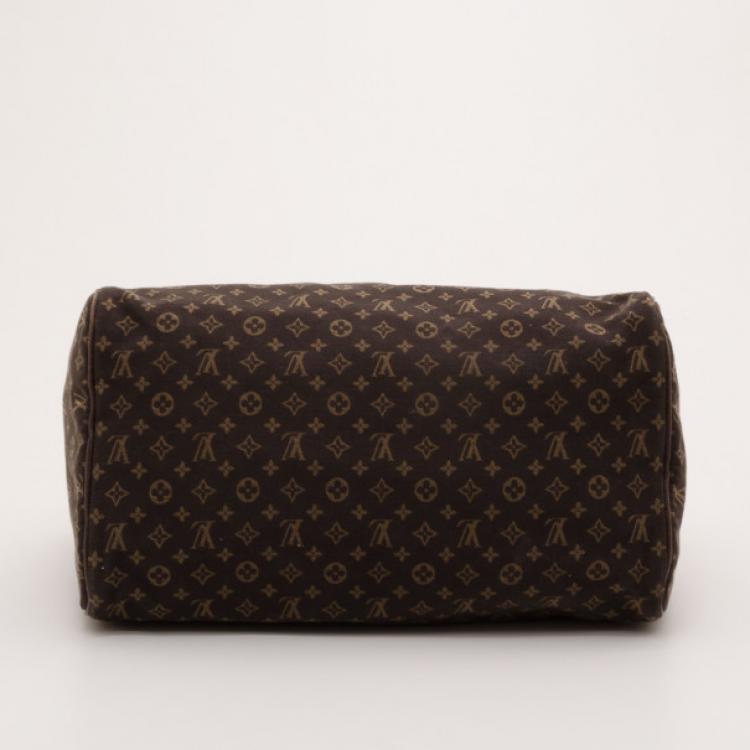 Pre Owned Louis Vuitton Mini Lin Fusain Idylle Speedy 30