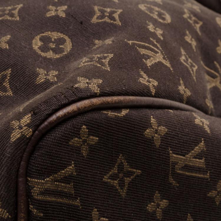Pre Owned Louis Vuitton Mini Lin Fusain Idylle Speedy 30