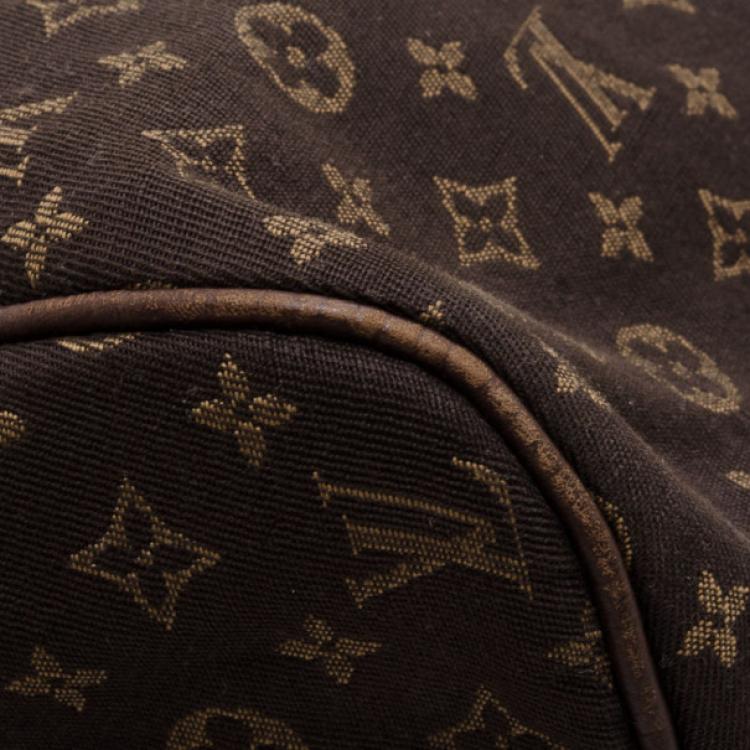 Pre Owned Louis Vuitton Mini Lin Fusain Idylle Speedy 30