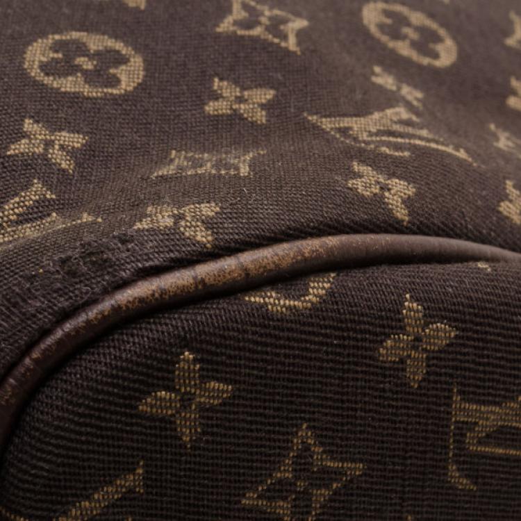 Pre Owned Louis Vuitton Mini Lin Fusain Idylle Speedy 30