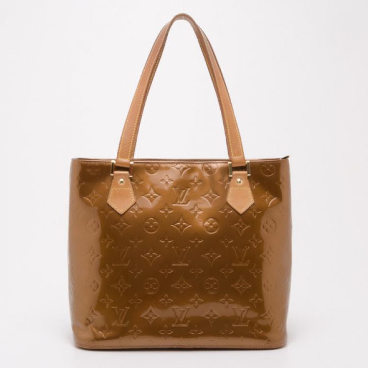 Louis Vuitton Bronze Monogram Vernis Leather Houston Bag Louis Vuitton TLC
