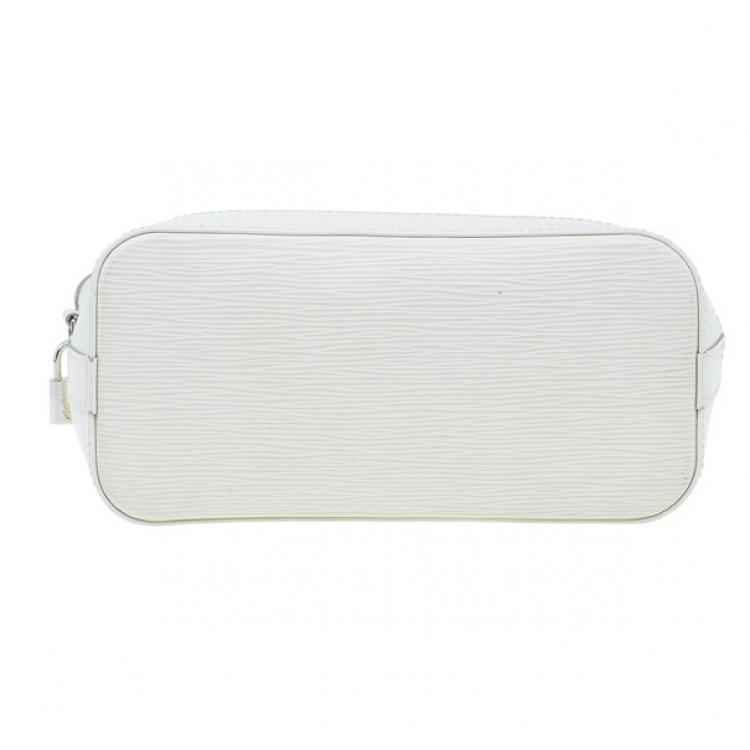 Pre Owned Louis Vuitton Ivory Epi Leather Lockit Tote
