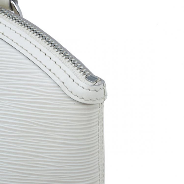 Pre Owned Louis Vuitton Ivory Epi Leather Lockit Tote