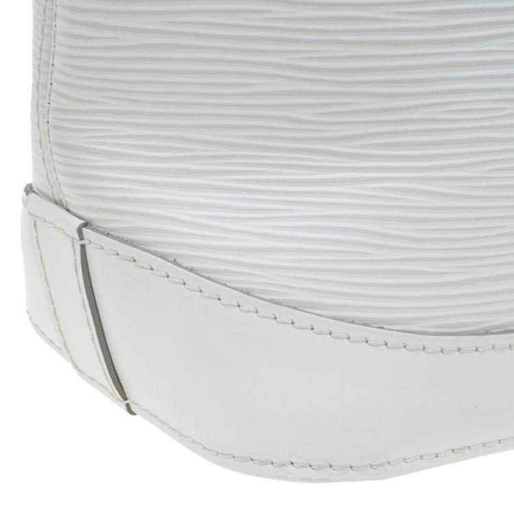 Pre Owned Louis Vuitton Ivory Epi Leather Lockit Tote