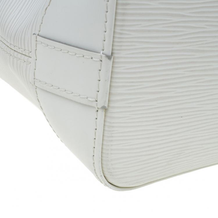 Pre Owned Louis Vuitton Ivory Epi Leather Lockit Tote