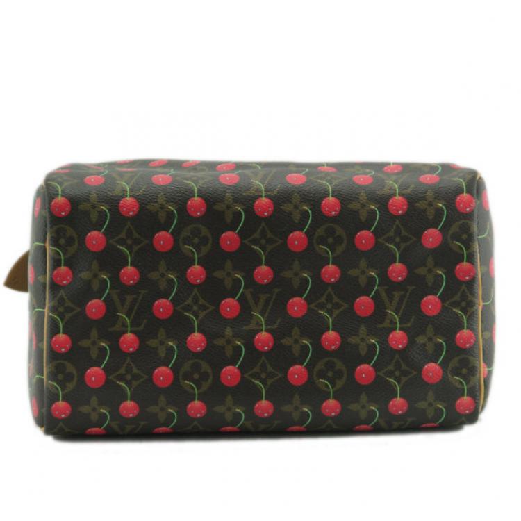 Pre Owned Louis Vuitton Cerises Speedy 25 Bag