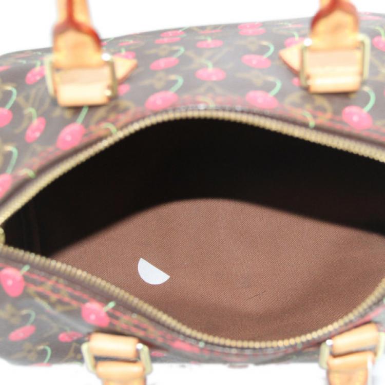 Pre Owned Louis Vuitton Cerises Speedy 25 Bag