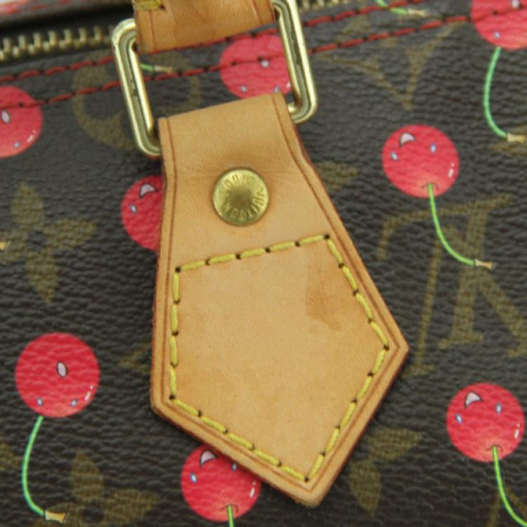 Pre Owned Louis Vuitton Cerises Speedy 25 Bag