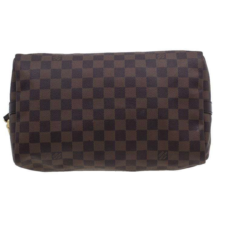 Pre Owned Louis Vuitton Damier Ebene Canvas Bandouliere Speedy  30