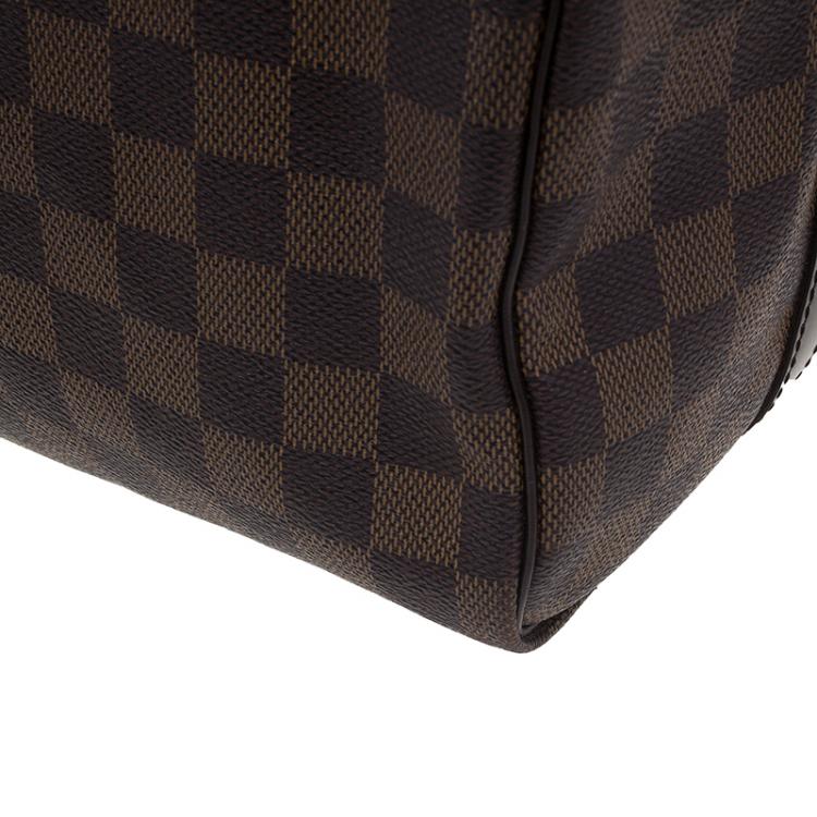 Pre Owned Louis Vuitton Damier Ebene Canvas Bandouliere Speedy  30