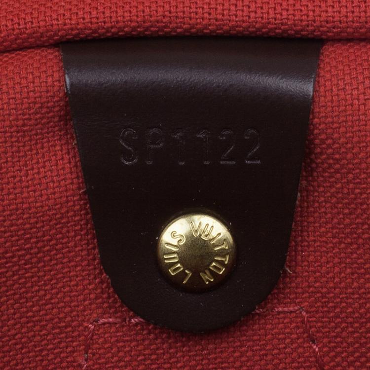 Pre Owned Louis Vuitton Damier Ebene Canvas Bandouliere Speedy  30