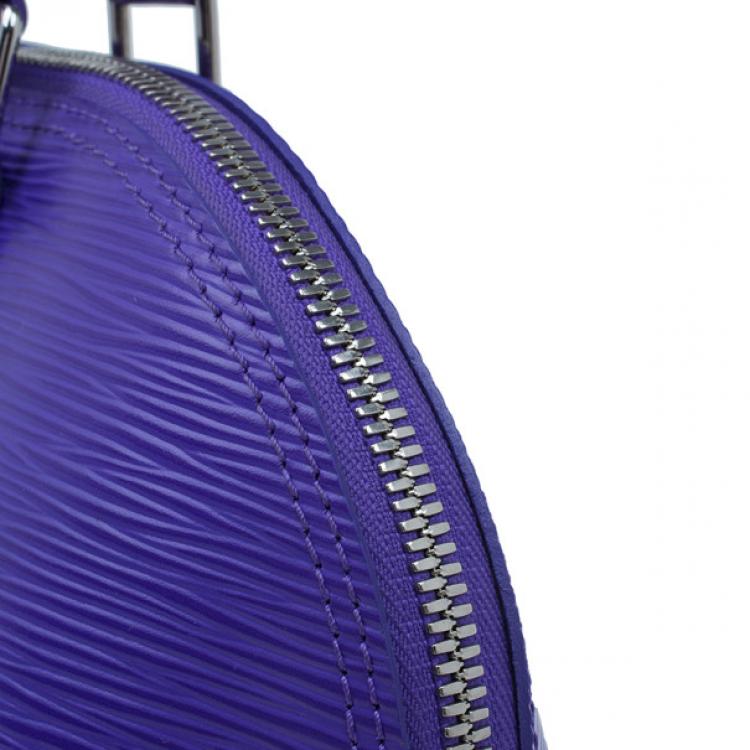 Pre Owned Louis Vuitton Purple Epi Leather Alma PM