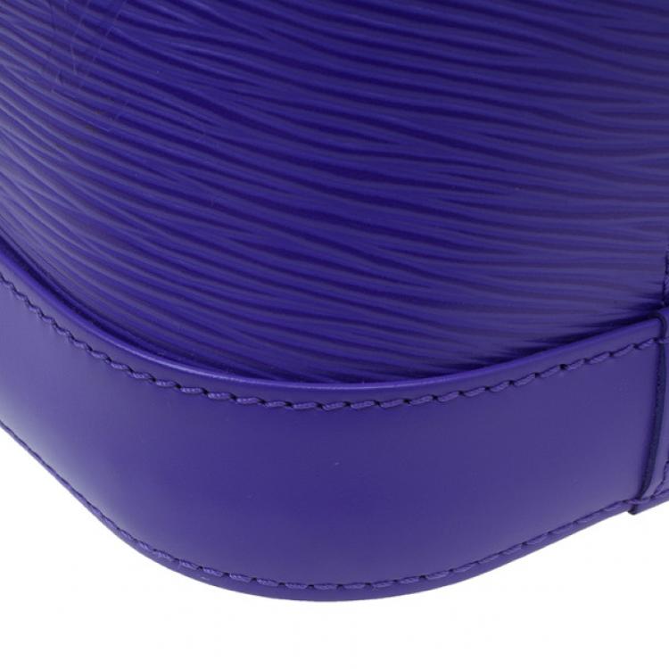 Pre Owned Louis Vuitton Purple Epi Leather Alma PM