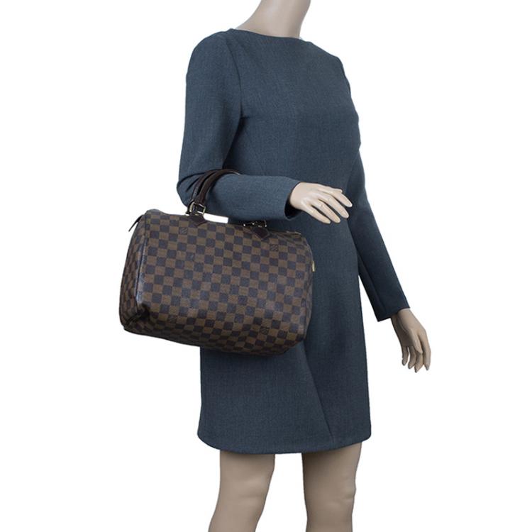 Pre Owned Louis Vuitton Damier Ebene Canvas Speedy 30