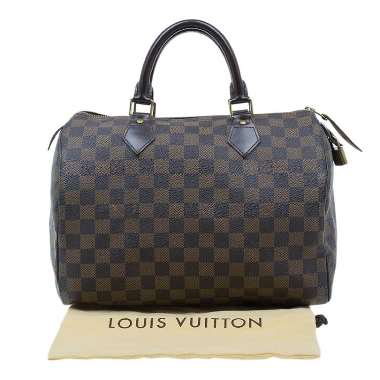 Pre Owned Louis Vuitton Damier Ebene Canvas Speedy 30