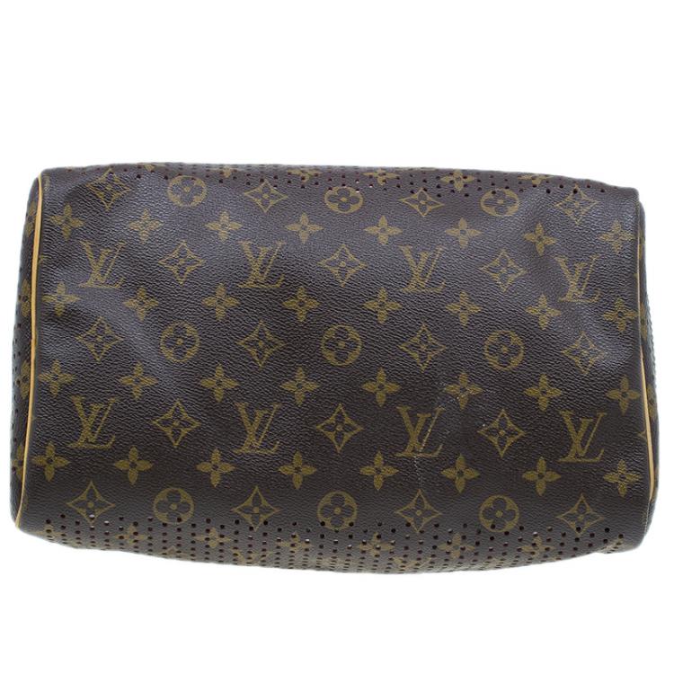 Pre Owned Louis Vuitton Fuchsia Perforated Monogram Canvas Limited Edition Speedy 30