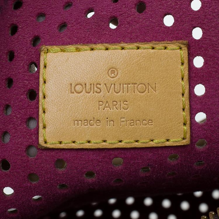 Pre Owned Louis Vuitton Fuchsia Perforated Monogram Canvas Limited Edition Speedy 30