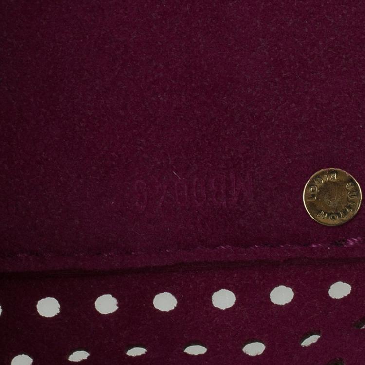 Pre Owned Louis Vuitton Fuchsia Perforated Monogram Canvas Limited Edition Speedy 30
