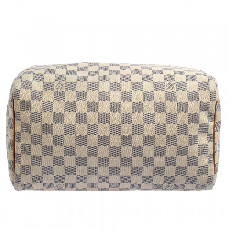 مملوكة مسبقًا Louis Vuitton Damier Azur Canvas Speedy 30 Bag